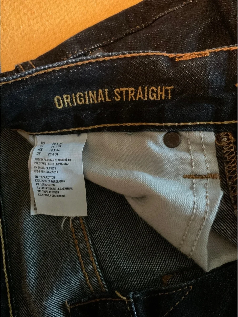 American Eagle Original Straight Leg Jeans 28 x 34
